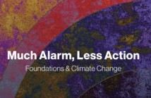 Report Cover: Much Alarm, Less Action, Foundations & Climate Change